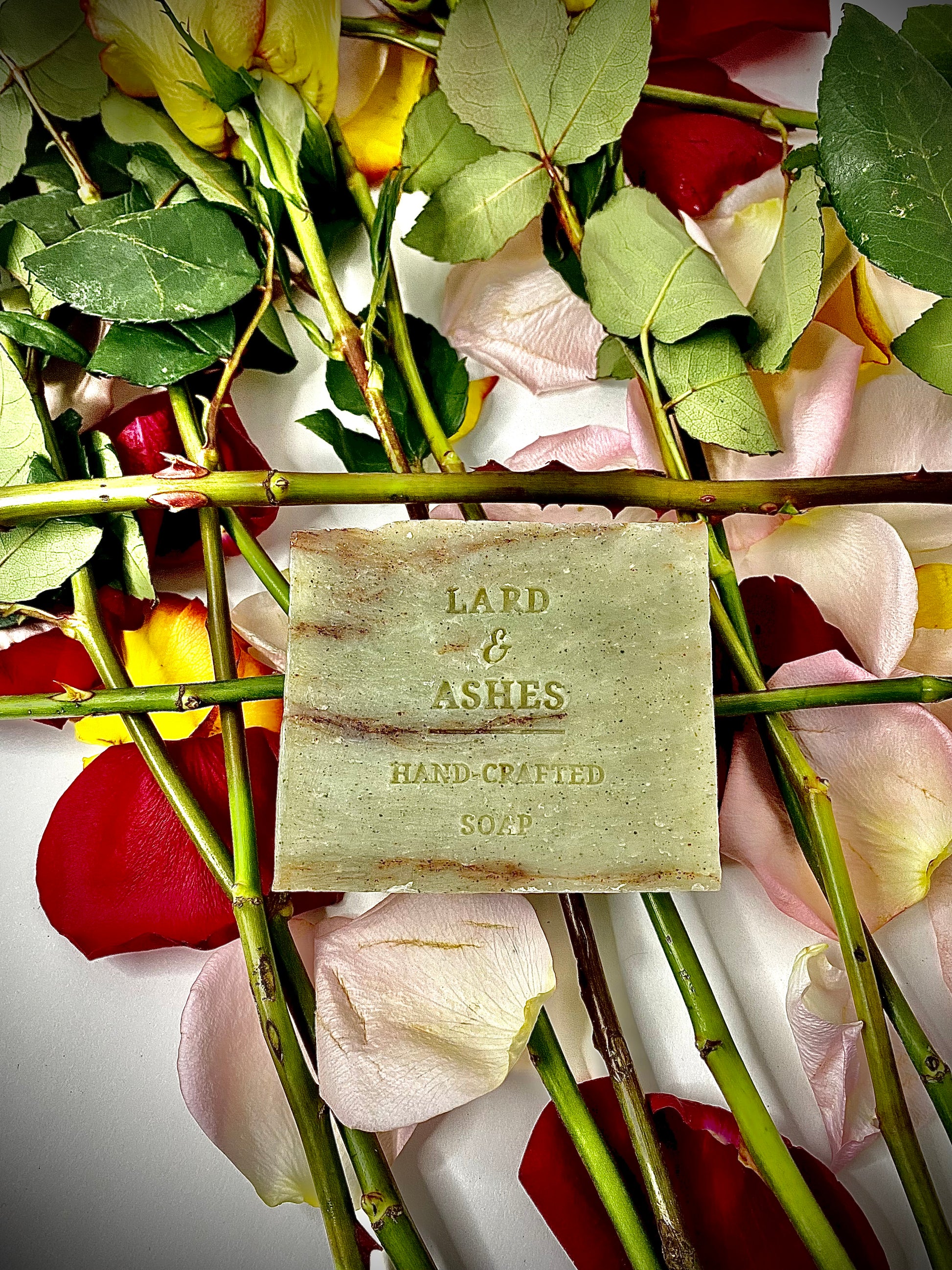 Lard and Ashes Rose Thorn Handmade Soap Bar