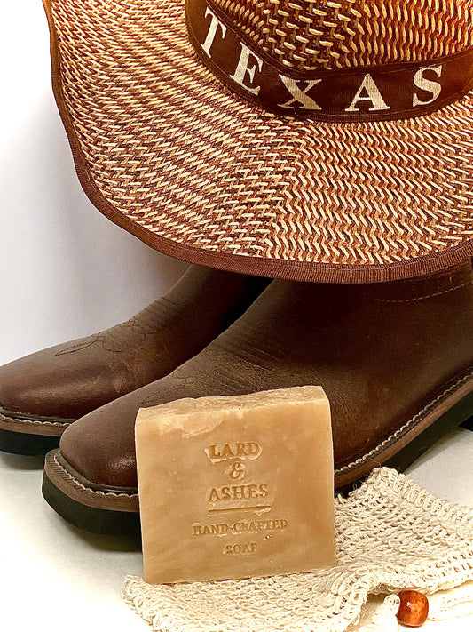 Lard Ashes Texas Musk Soap Bar