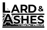 A Brand Logo of the Lard & Ashes Natural Handmade Bar Soap Making Company